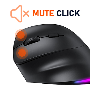 Left-Handed Ergonomic Wireless Mouse
