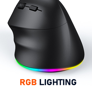 Left-Handed Ergonomic Wireless Mouse