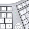 Wireless Ergonomic Gray Keyboard