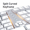 Wireless Ergonomic Gray Keyboard
