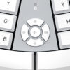 Wireless Ergonomic Gray Keyboard