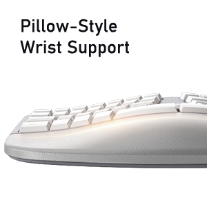 Wireless Ergonomic Gray Keyboard