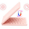 Pink Foldable Keyboard and Mouse