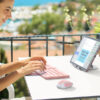 Pink Foldable Keyboard and Mouse