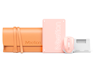 Pink Foldable Keyboard and Mouse