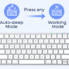 Quite Slim Four Modes Keyboard