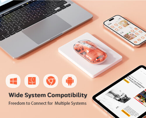 2.4g&Bluetooth Wireless Transparent Mouse
