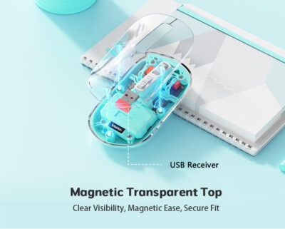 2.4g Wireless and Bluetooth Transparent Mouse