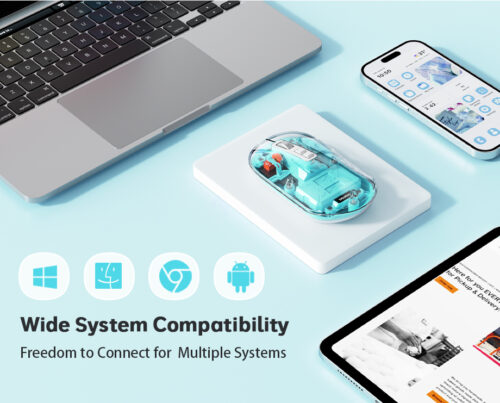 2.4g Wireless and Bluetooth Transparent Mouse