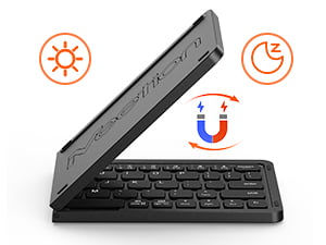 Black Foldable Keyboard and Mouse