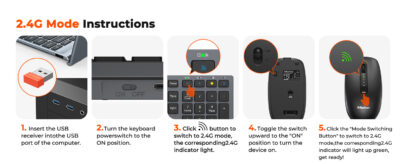 MEETION Wireless Keyboard and Mouse Combo