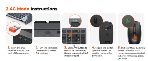 MEETION Wireless Keyboard and Mouse Combo