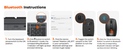 MEETION Wireless Keyboard and Mouse Combo