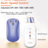 Ultra-Thin Full-Size Purple White Wireless Office Combo