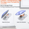 Ultra-Thin Full-Size Purple White Wireless Office Combo