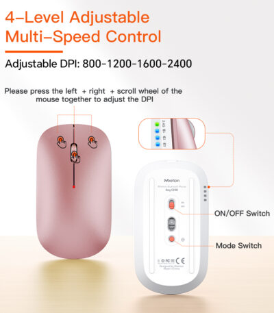 Ultra-Thin Full-Size Rose Gold Wireless Office Combo