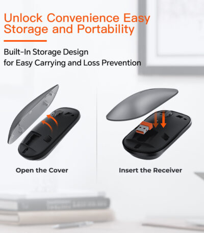 Ultra-Thin Full-Size Space Gray Wireless Office Combo