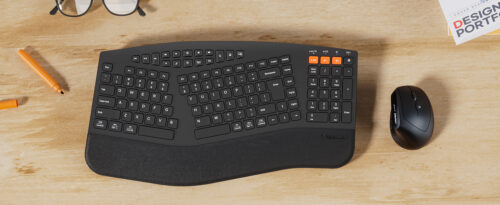 Wireless Dual-mode Ergonomic Keyboard & Mouse Combo
