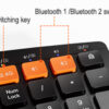 Wireless Dual-mode Ergonomic Keyboard & Mouse Combo