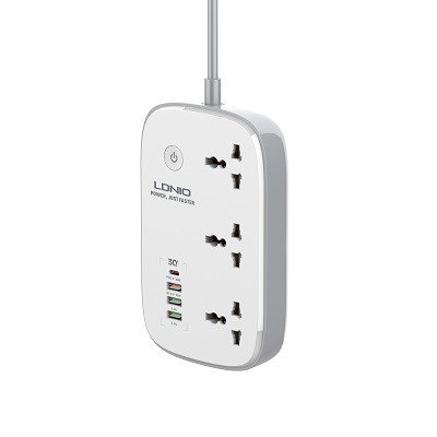 3 AC Outlets Wi-Fi Smart Power Strip SCW3451