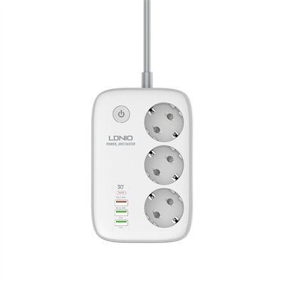 3 AC Outlets Wi-Fi Smart Power Strip SEW3452