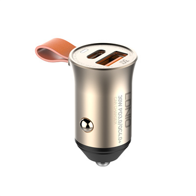 30W ULTRA Mini Zinc Alloy Shell Car Charger C509Q