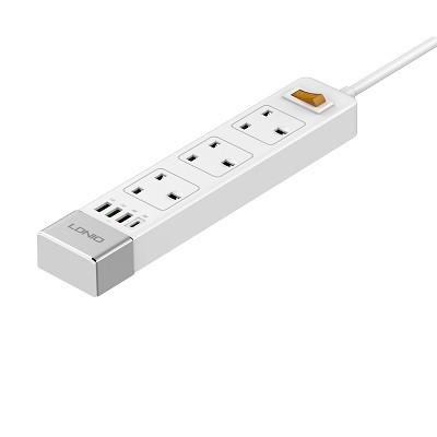 3 AC Outlets UK Power Strip SK3467