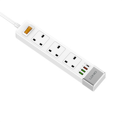 3 AC Outlets UK Power Strip SK3467