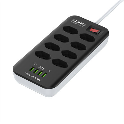 8 AC Outlets Brazilian Power Strip SBR8412