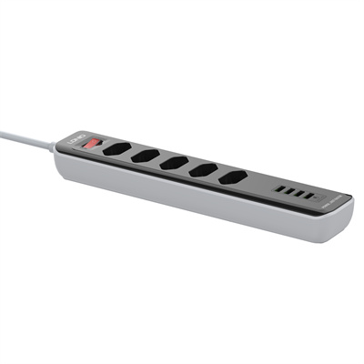 5 AC Outlets Brazilian Power Strip SBR5411