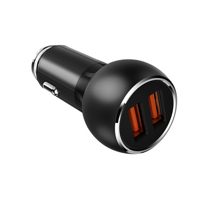 36W Dual USB Super Fast Car charger C503Q
