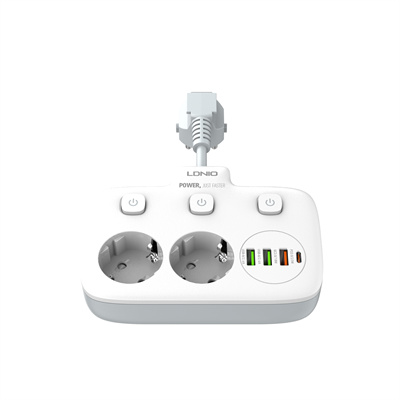 2 AC Outlets Portable Electrical Extension Socket SE2435