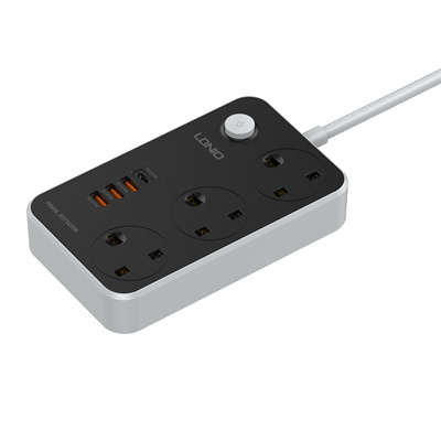 3 AC Outlets UK Power Strip SK3468
