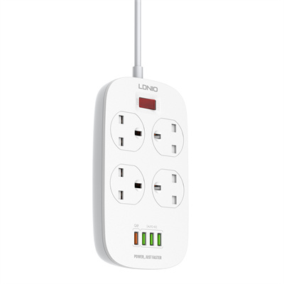 4 AC Outlets UK Power Strip SK4463