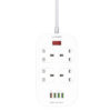4 AC Outlets UK Power Strip SK4463