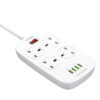 4 AC Outlets UK Power Strip SK4463