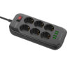 6 AC Outlets EU Power Strip SE6403