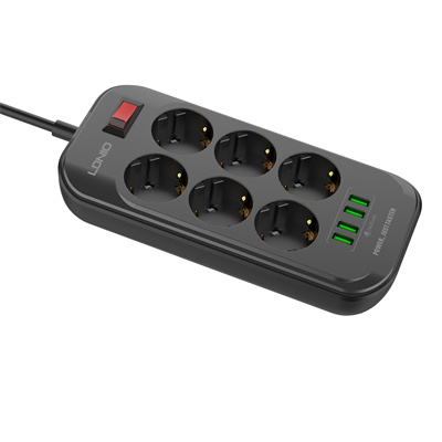 6 AC Outlets EU Power Strip SE6403