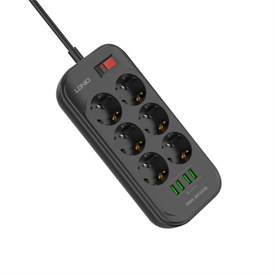 6 AC Outlets EU Power Strip SE6403