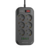 6 AC Outlets EU Power Strip SE6403