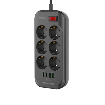 6 AC Outlets EU Power Strip SE6403