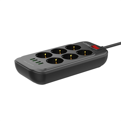 6 AC Outlets EU Power Strip SE6403
