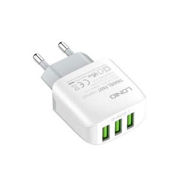 17W 3USB AUTO-ID EU Wall Charger A3312