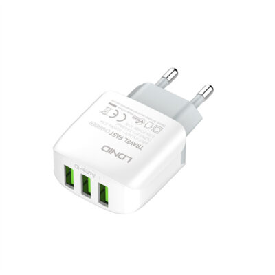 17W 3USB AUTO-ID EU Wall Charger A3312