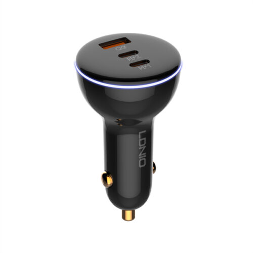 160W 3 USB Super Fast Car charger C102