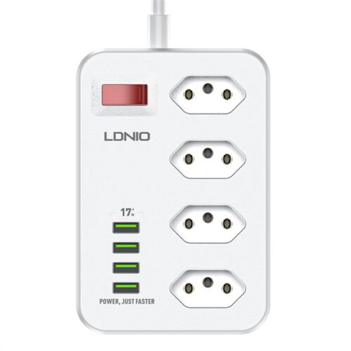 4 AC Outlets Brazilian Power Strip SBR4410