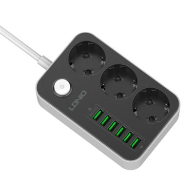 3 AC Outlets EU Power Strip SE3631