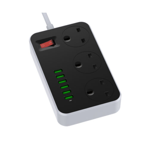 3 AC Outlets UK Power Strip SK3662