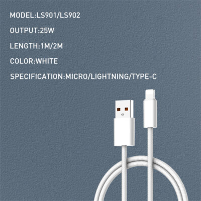 25w Fast Charging Data Cable LS901 LS902