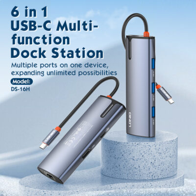 6 In 1 Usb C Dock Station DS-16H